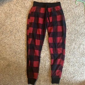 Plaid pj pants